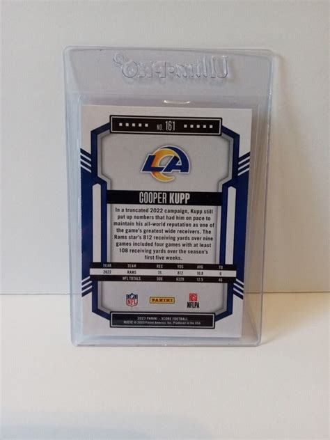 Panini Score Cooper Kupp Los Angeles Rams Football Card Ebay