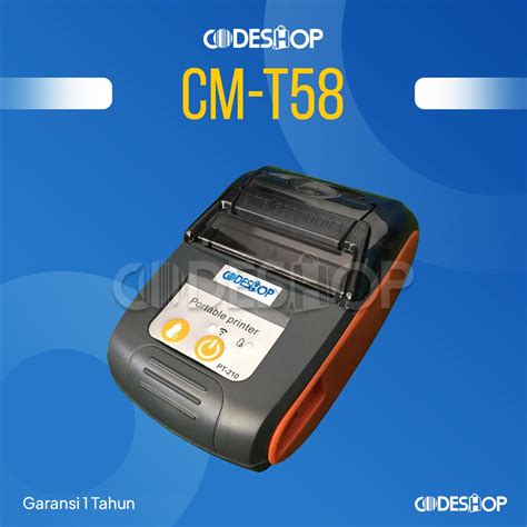 Jual Printer Kasir Bluetooth Codeshop CMT58 Cetak Struk Thermal 58mm CM