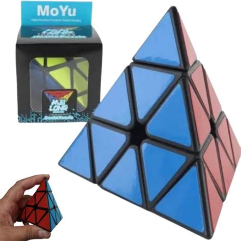 Cubo Mágico Triângulo Pirâmide 3x3x3 MoYu Pyraminx Jinzita Puzzle