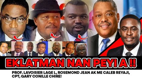 EKLATMAN NAN PEYI A PROF LAVOISIER LAGE L ROSEMOND JEAN AK ME CALEB