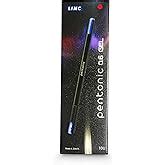 Pentonic Mm Gel Pen Blister Pack Black Body Blue Ink Set Of