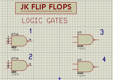 JK Flip Flop Circuit Diagram in Proteus - The Engineering Projects