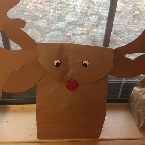 Reindeer Brown Bag Rudolph Brown Bags Bags Crafts