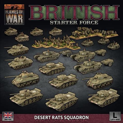 Flames Of War British Starter Force British Desert Rats Squadron