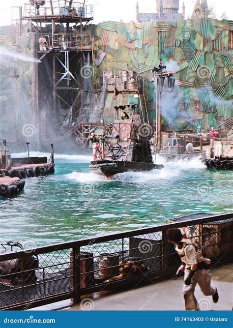 Waterworld is a Live Sea Spectacular Attraction Editorial Stock Photo - Image of kansai