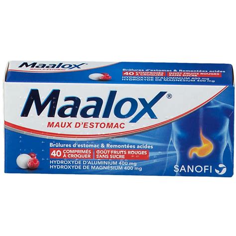 Maaslox Maux D Estomac Fruits Rouges Pc S Redcare Pharmacie