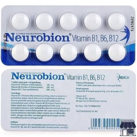 Original 1 Box Neurobion 10 Tablet Vitamin B1 B6 B12 30 Supplement