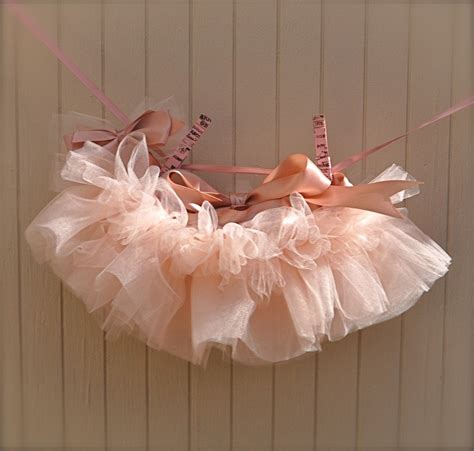 Baby Ballerina Antique Pink Newborn Tutu. Teeny tiny and can