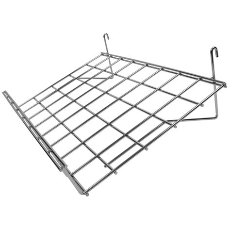 Sloping Shelf With Lip For Mesh Panel Grid Panel My ShopFittings Ltd