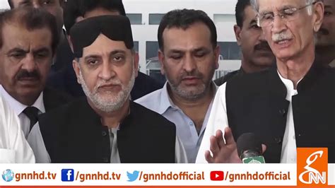 Pervaiz Khattak Akhtar Mengal Joint Press Conference GNN 27 June