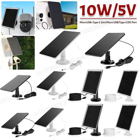 20w 5v Solar Panel Micro Usb Type C 2in1 Outdoor Solar Cells Charger Solar Panels For