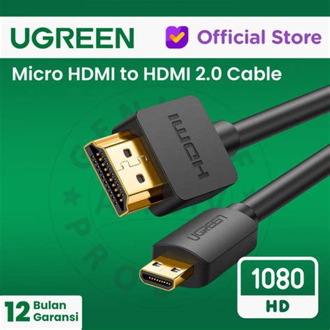 Jual UGREEN Kabel Micro HDMI To HDMI 2 0 HD127 3 Meter Jakarta