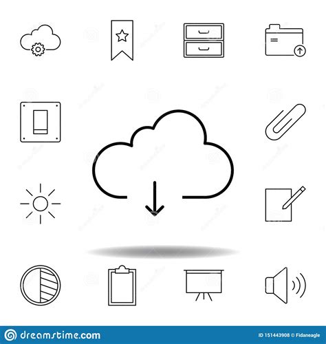 Icono Del Esquema De La Nube De Los Datos De La Transferencia Directa