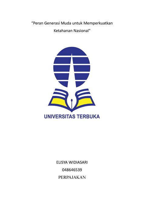 Tugas 1 PKN Peran Generasi Muda Untuk Memperkuatkan Ketahanan