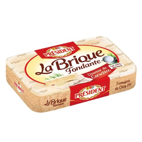 Fromage La Brique Fondante President La Boite De G Prix Carrefour