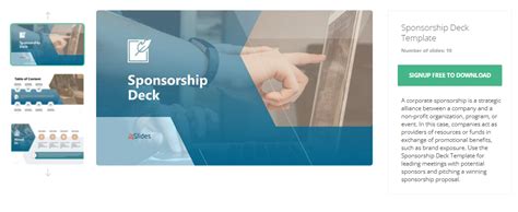 8 Free Sponsorship Deck Templates To Wow Your Sponsors Fliphtml5