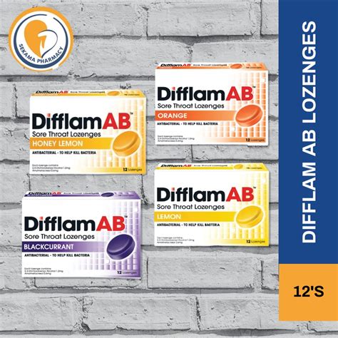 Difflam Ab Sore Throat Lozenges S Lemon Honey Lemon Blackcurrant