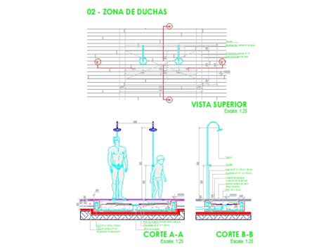 Détail Des Douches Dans Autocad Téléchargement Cad 187 Mb Bibliocad