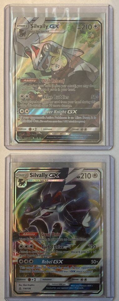 Pokemon Silvally Gx Ultra Rare Cosmic Eclipse Silvally Gx