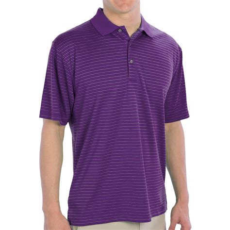 Pga Tour Striped Polo Shirt For Men 6622f Save 40