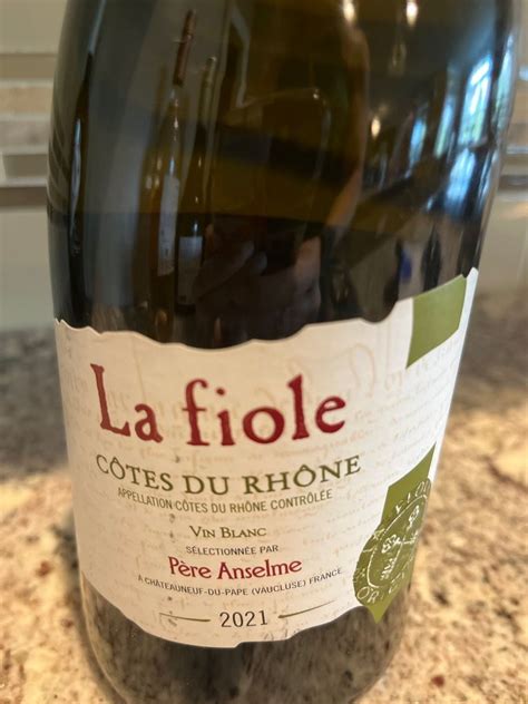 2021 Père Anselme Châteauneuf du Pape Blanc La Fiole du Pape France