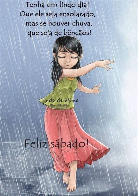 Feliz Sábado chuva ImagensBomDia net