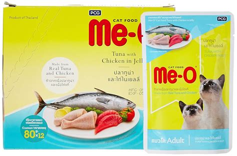 Me O Adult Cat Food In Jelly Tuna And Chicken 80 G Pack Of 12