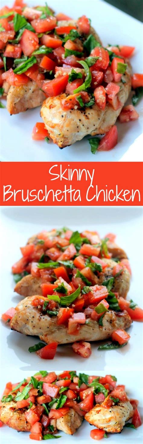 Skinny Bruschetta Chicken Easy Healthy Meal • Domestic Superhero