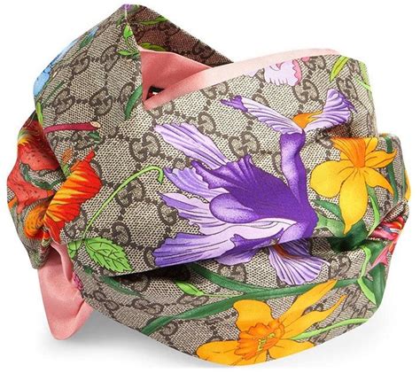 Gucci Gg Flora Print Headband Shopstyle Hats