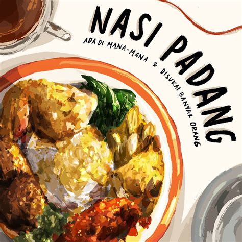 nasi padang infographic behance