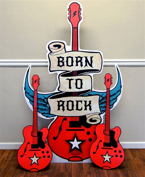 Born To Rock Standup Rock And Roll Birthday Rock Star Birthday