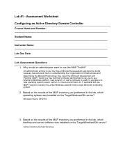 Access V Lab Aw Copy Pdf Lab Assessment Worksheet