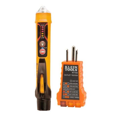 Klein Tools Ncvt Kit Dual Range Cordless Non Contact Voltage Tester Kit