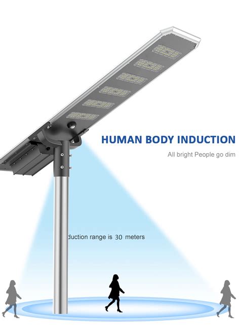 Lecuso New Outdoor 30w 60w 80w 100w 120w 150w Integrated Industrial All In One Solar Led Street