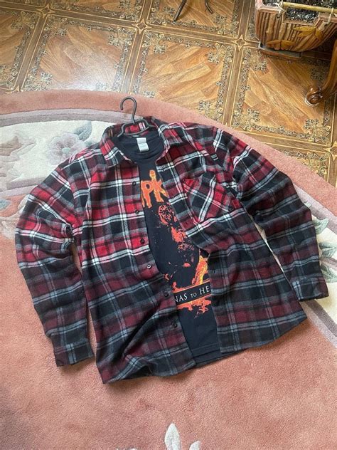 Flannel Flannel Shirt Travis Scott Style Grailed