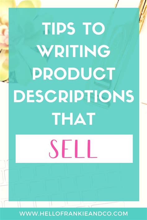 An Easy Way To Write Etsy Product Descriptions That Sell Product Description Web Design Tips