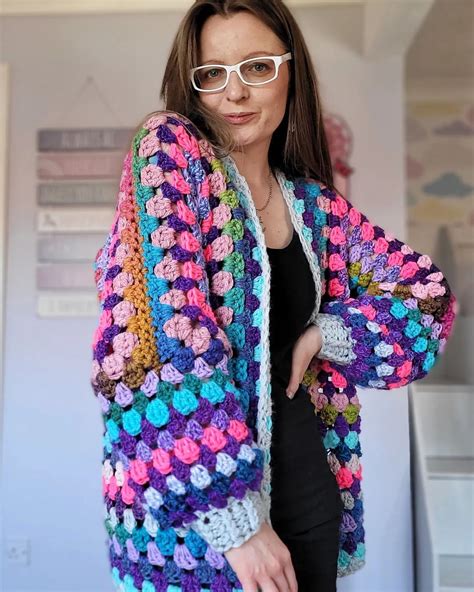 Crochet Hexagon Crochet Granny Knit Crochet Crochet Jacket Crochet Cardigan Handmade