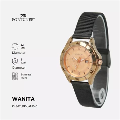 Jual Fortuner Watch Fortuner Jam Tangan Wanita Analog Tahan Air Rantai