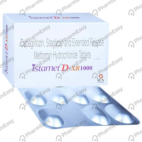 Istamet D Xr 1000mg Strip Of 7 Tablets Uses Side Effects Price