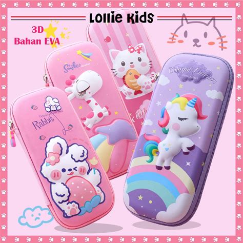 Jual KOTAK PENSIL TEMPAT PENSIL ANAK SMIGGLE LOOKALIKE 3D HARDCASE