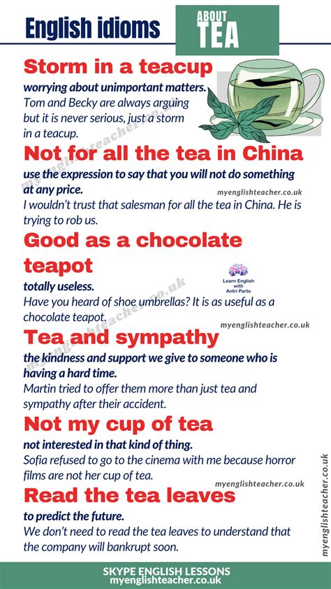 English Idioms About Tea My Lingua Academy