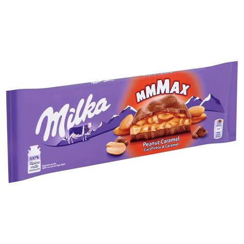 Milka Mmmax Tablette De Chocolat Au Lait Cacahou Te Caramel G