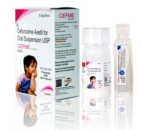 Dry Syrup Antibiotic Cefuroxime Axetil Oral Suspension Usp For