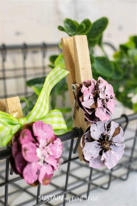 Crafting A Fabulous Forsythia Bouquet From Pinecones Sustain My Craft