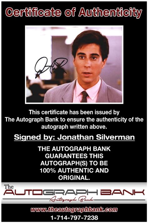 Jonathan Silverman signed AUTHENTIC 8x10|Free Ship|The Autograph Bank