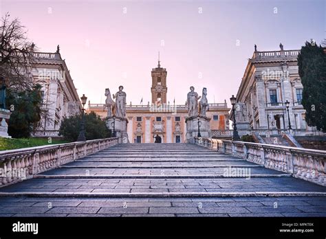 Rome Capitoline Hill Campidoglio Stock Photo Alamy