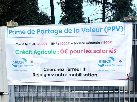 Prime De Partage De La Valeur Ppv Le Sneca Se Mobilise