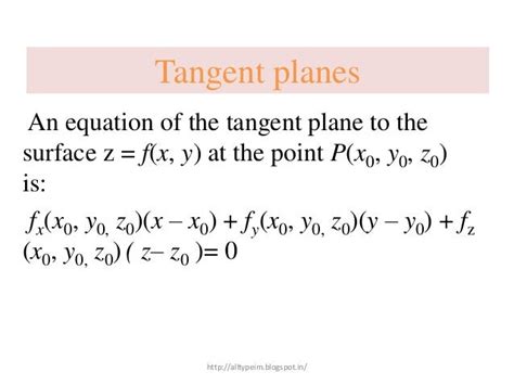 Tangent Plane