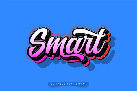 Premium Vector Editable 3d Trendy Lettering Text Effect