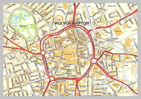 Wolverhampton Street Map I Love Maps